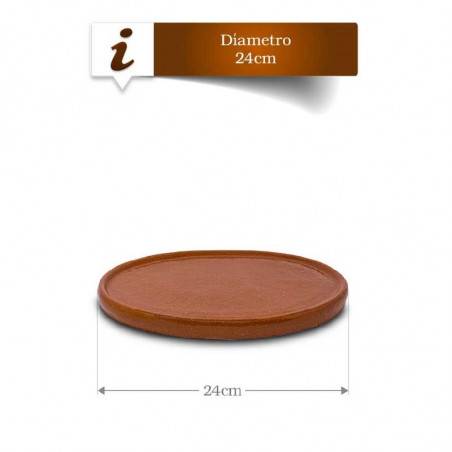 Plato Redondo Barro Refractario