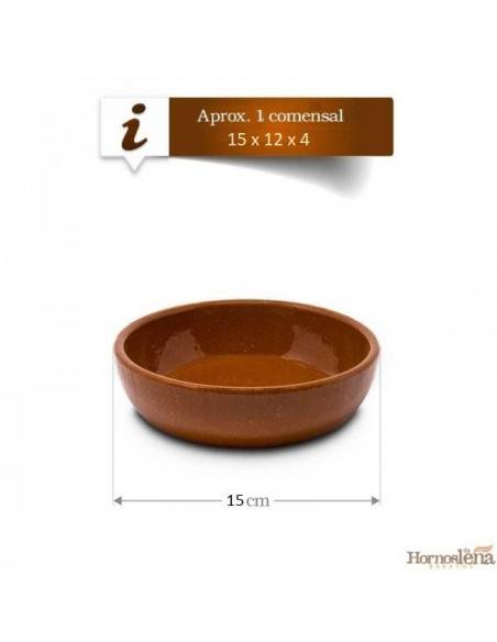 Paelleras de barro refractario sin asas