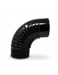 Codo ángulo de 90 con acabado exterior negro diámetro 150 mm