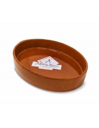 Asador Ovalado de barro para Hornos Leña