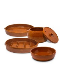 Lote de Asadores cazuela y puchero de Barro