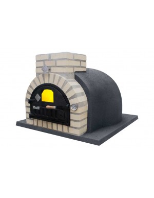 Horno de Leña embocadura blanca caolín