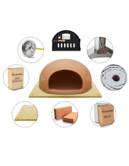 KIT para horno de leña completo con todos los materiales