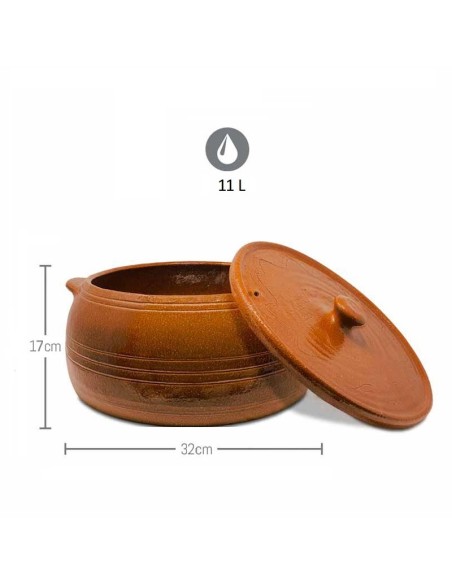 Olla o Puchero de Barro Fabricación artesanal