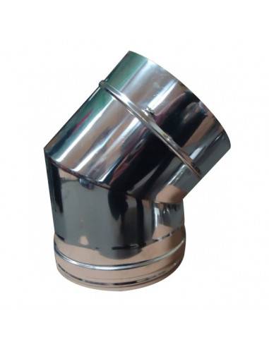 Codo 45º para horno de barro