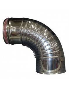 Codo 90º para horno de leña