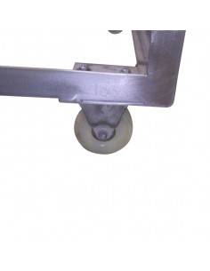 Carro con ruedas en acero inoxidable para horno 2