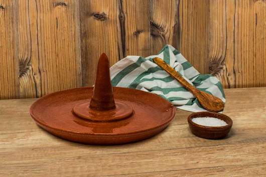 Asador de pollos para horno de le&ntilde;a