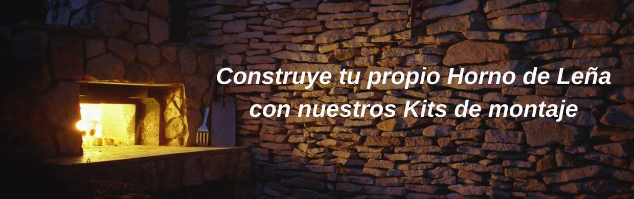 Banner con foto de horno de leña encendido