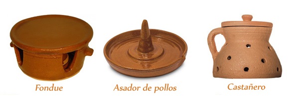 Foto de casta&ntilde;ero y asador de pollos para hornos de le&ntilde;a